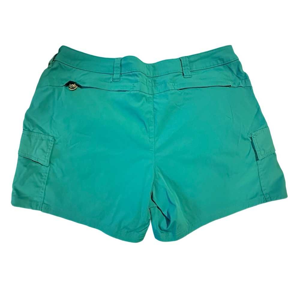 Bass Pro Shops Teal Cargo Shorts for Women - Picture 2 of 5